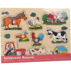 Vkládací puzzle Farma
