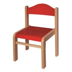Set přírodní stůl obdélník + barevné židličky Bambi 