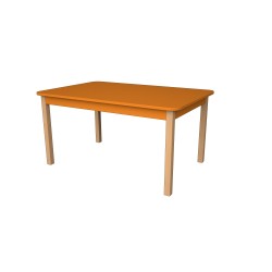 Set přír. stůl obdélník v.58 cm+bar. židličky 34cm