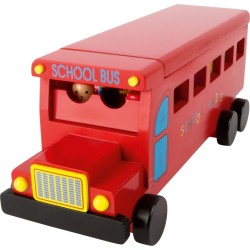 Dřevěný školní autobus