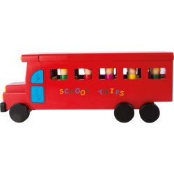 Dřevěný školní autobus