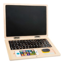 Dřevěný notebook magnetický